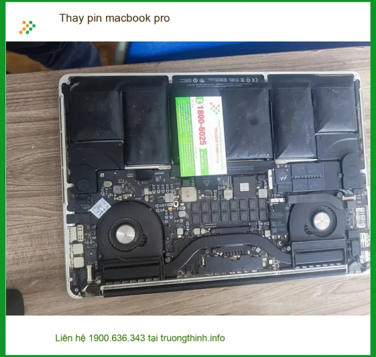 Dịch vụ thay pin macbook pro Quận Tân Phú giá rẻ - Anh Trường lo pin phồng