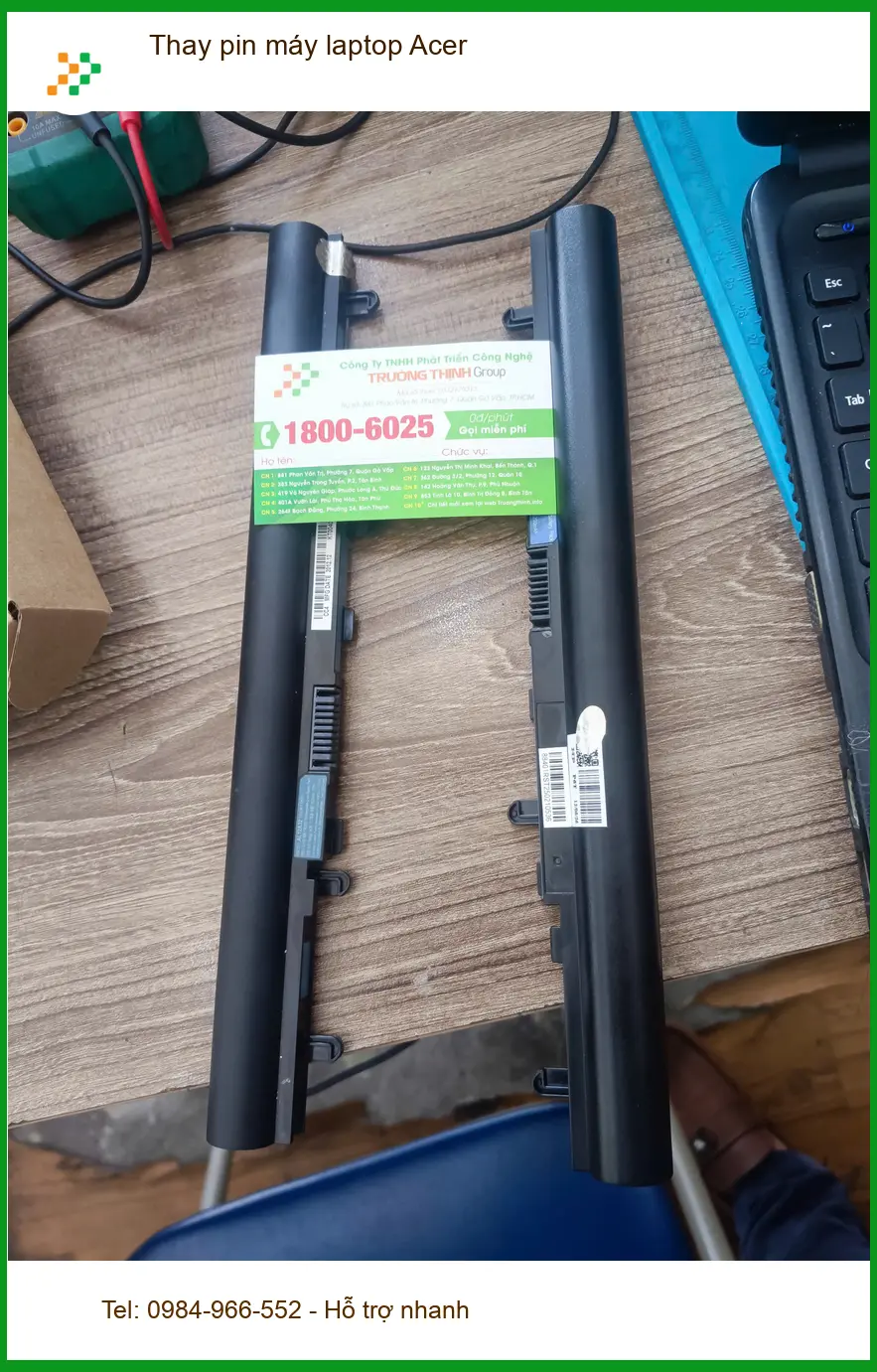 Anh Quân nhân viên văn phòng chia sẻ kinh nghiệm thay pin máy laptop Acer Quận Tân Phú.
