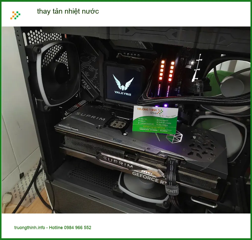 Anh Phúc streamer tìm dịch vụ thay tản nhiệt nước Quận Thủ Đức uy tín