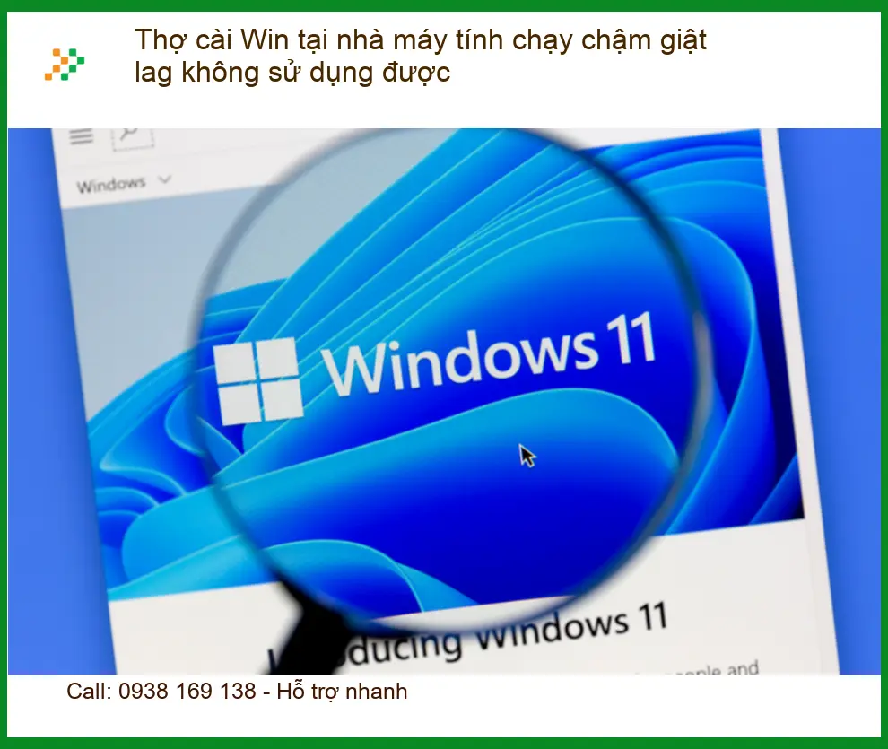 Cài Win tại nhà máy tính chậm giật lag - Trung tâm TPHCM