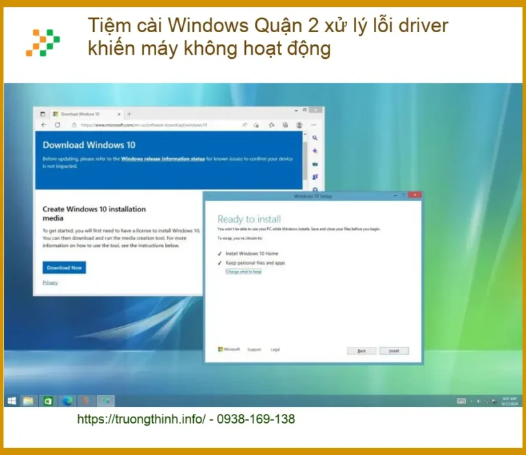 Windows Tiệm cài Quận 2 xử lý lỗi driver - Trung tâm hỗ trợ máy tính uy tín