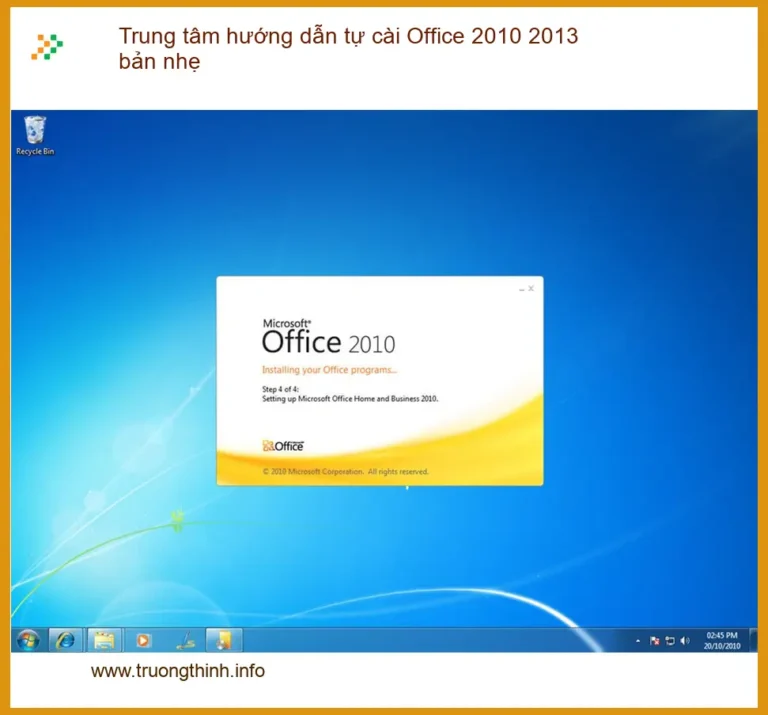 Cài Office 2010 2013 bản nhẹ - Hướng dẫn tự xử lý tại nhà