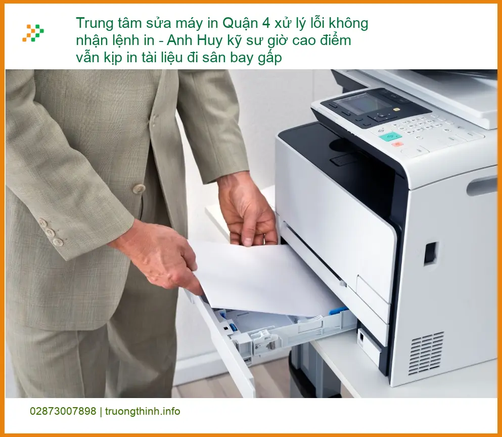 Sửa Máy In Quận 4 lỗi không nhận lệnh - Trung tâm nạp mực nhanh