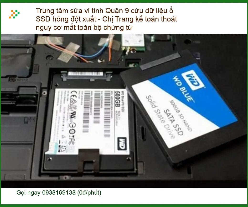 Sửa máy tính Quận 9 cứu dữ liệu SSD hỏng - Trung tâm uy tín