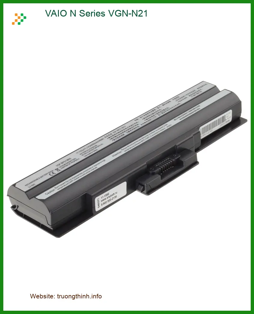 Pin Laptop VAIO N Series VGN-N21 - Địa Chỉ Sửa Pin Giá Rẻ - Giao Nhanh TPHCM Hôm Nay