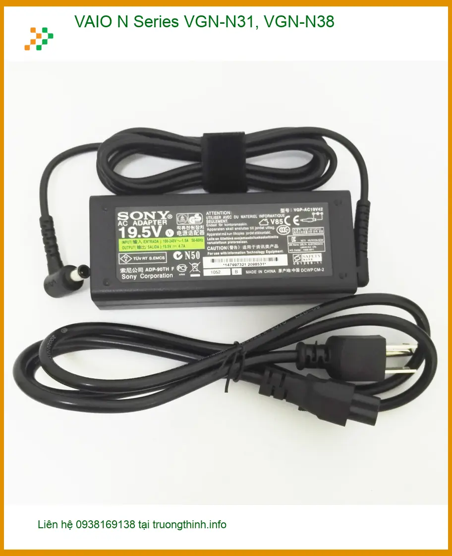 Sạc Laptop VAIO N Series - Thay/Mua Mới TPHCM, Giao Tận Nơi 24/7