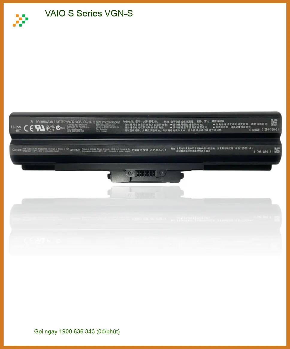 Pin Laptop VAIO S Series VGN-S - Thay Pin Lấy Liền Tại TPHCM, Giá Rẻ
