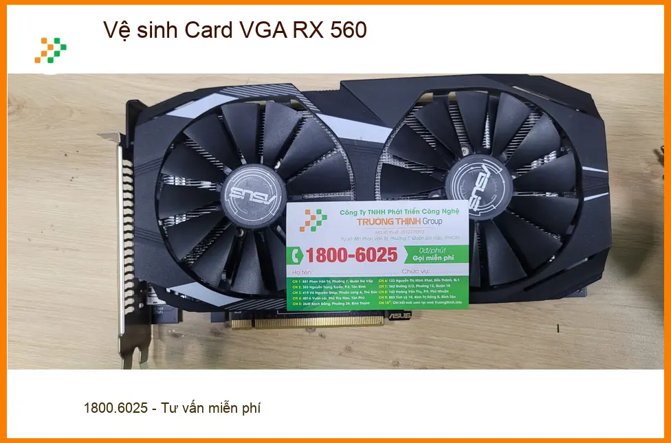 Chị Thảo nhân viên IT review trung tâm vệ sinh Card VGA RX 560 Quận Bình Tân lấy liền ảnh thực tế 1
