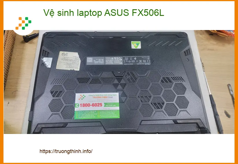 Dịch vụ vệ sinh laptop ASUS FX506L Quận Bình Tân - Chị Thanh lo lắng máy nóng ảnh thực tế 1