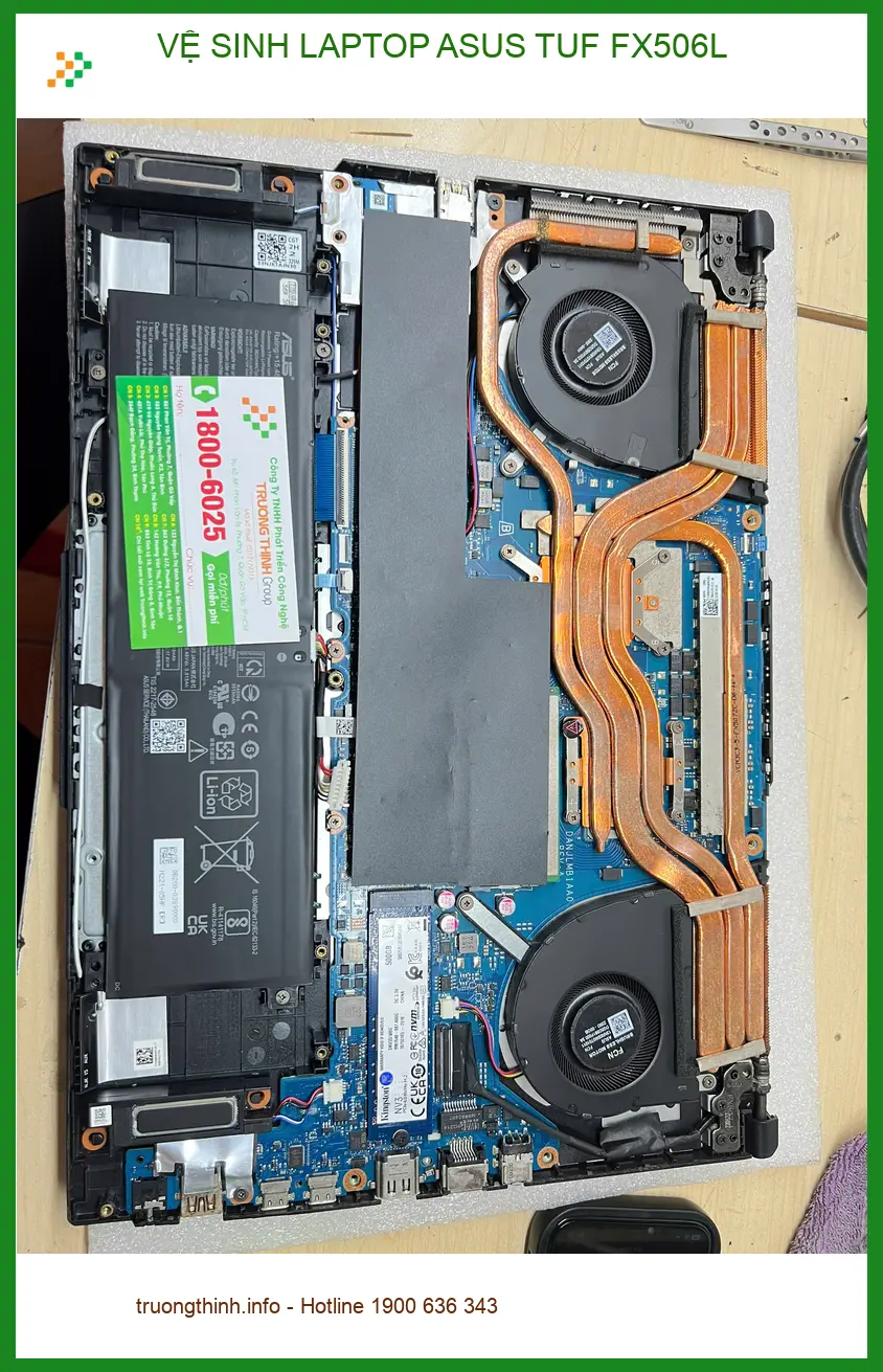 Tiệm vệ sinh laptop ASUS TUF FX506L Quận Gò Vấp - Cô Liên Máy chạy ì ạch ảnh thực tế 1