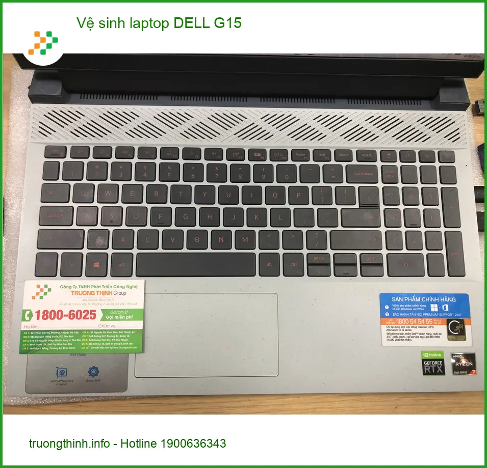 Anh Quân tìm chỗ Vệ sinh laptop DELL G15 Quận Bình Tân giá tốt ảnh thực tế 1