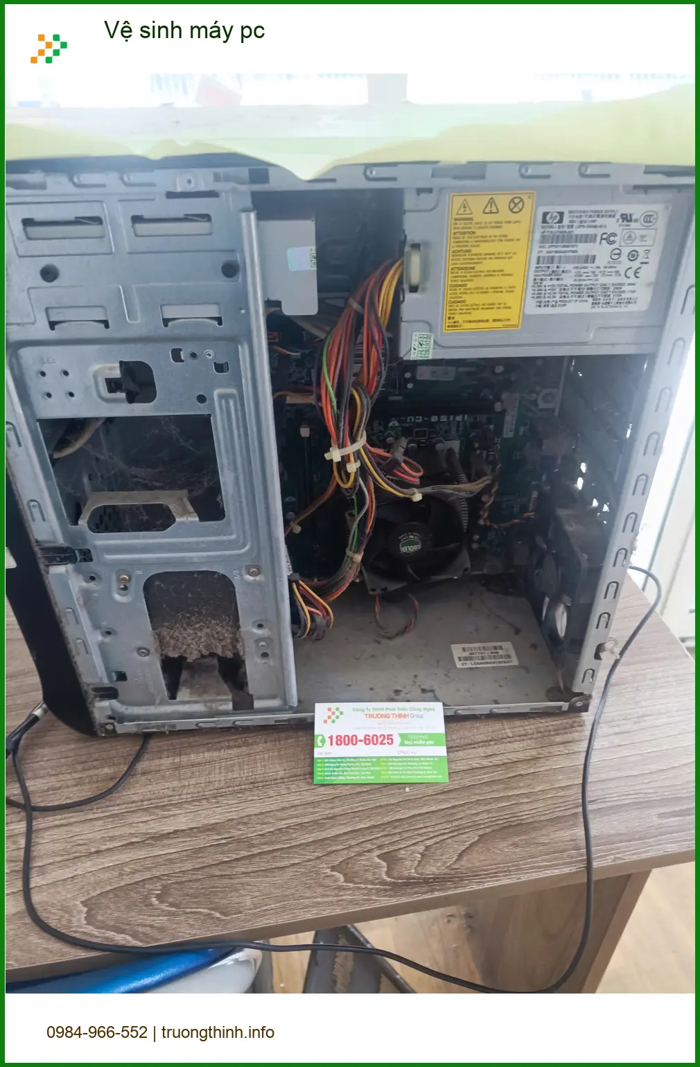 Cô Mai nhân viên văn phòng chia sẻ dịch vụ vệ sinh máy pc Quận Tân Phú uy tín giá rẻ ảnh thực tế 1