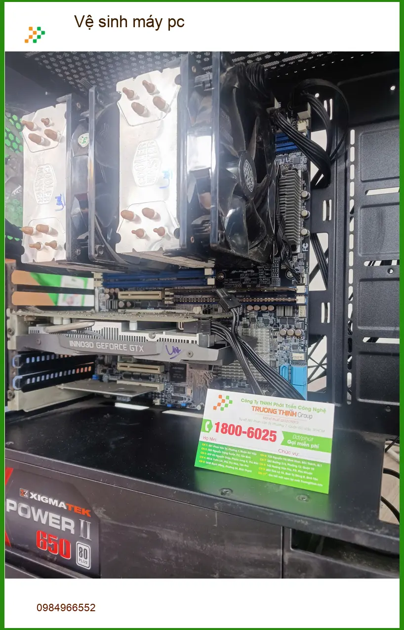 Chị Thanh làm đồ họa tìm dịch vụ vệ sinh máy pc Quận Tân Phú uy tín