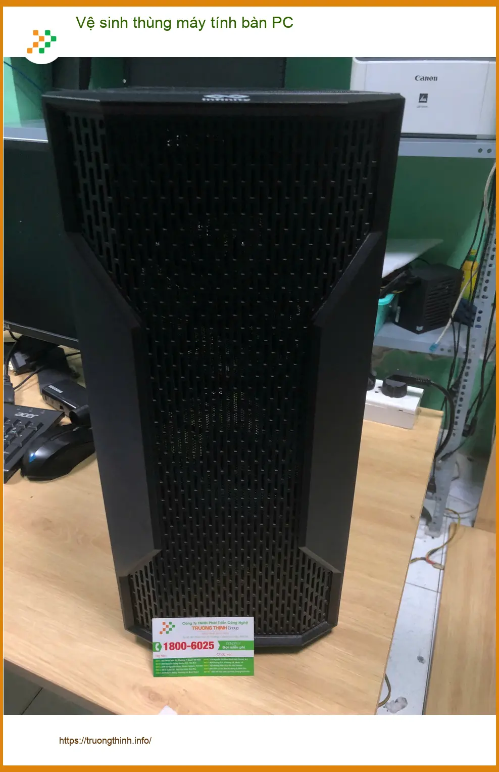 Bác Mạnh sửa xe tìm dịch vụ vệ sinh thùng máy tính bàn PC Quận Bình Tân ảnh thực tế 1