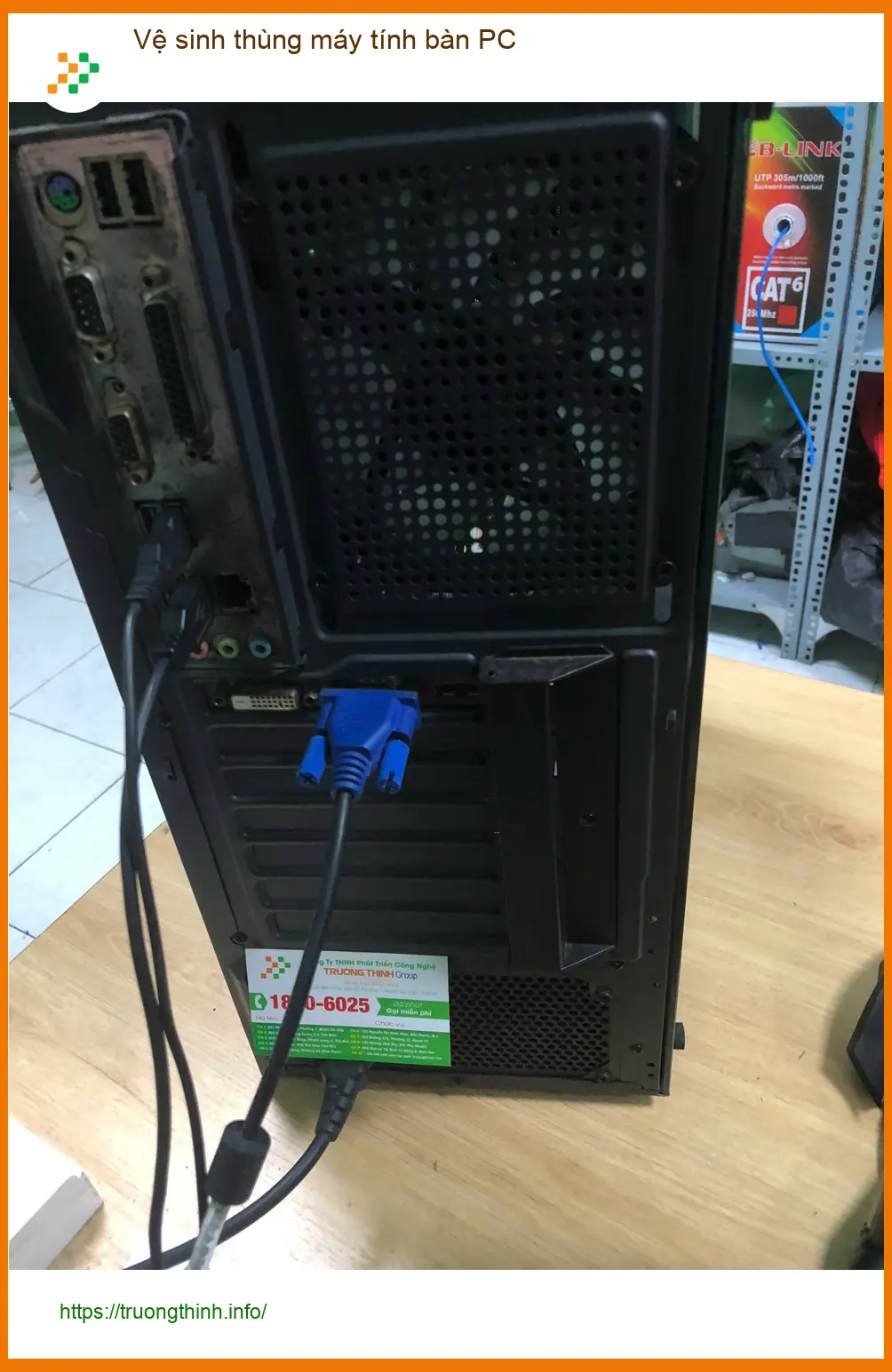 Bác Mạnh sửa xe tìm dịch vụ vệ sinh thùng máy tính bàn PC Quận Bình Tân ảnh thực tế 2