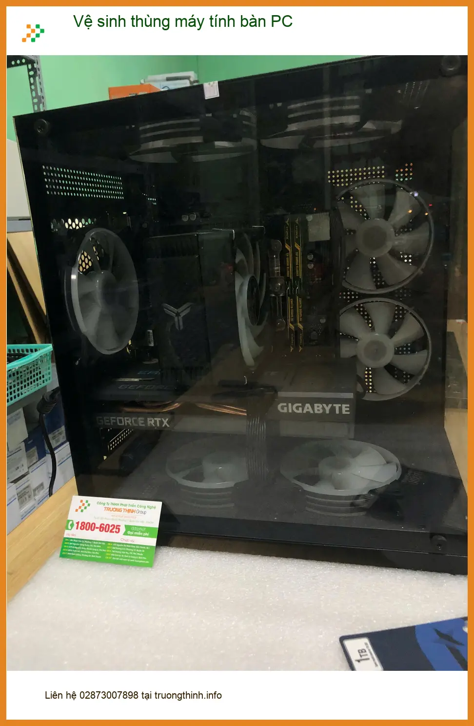 Dịch vụ Vệ sinh thùng máy tính bàn PC Quận Bình Tân - Anh Trọng lo máy nóng
