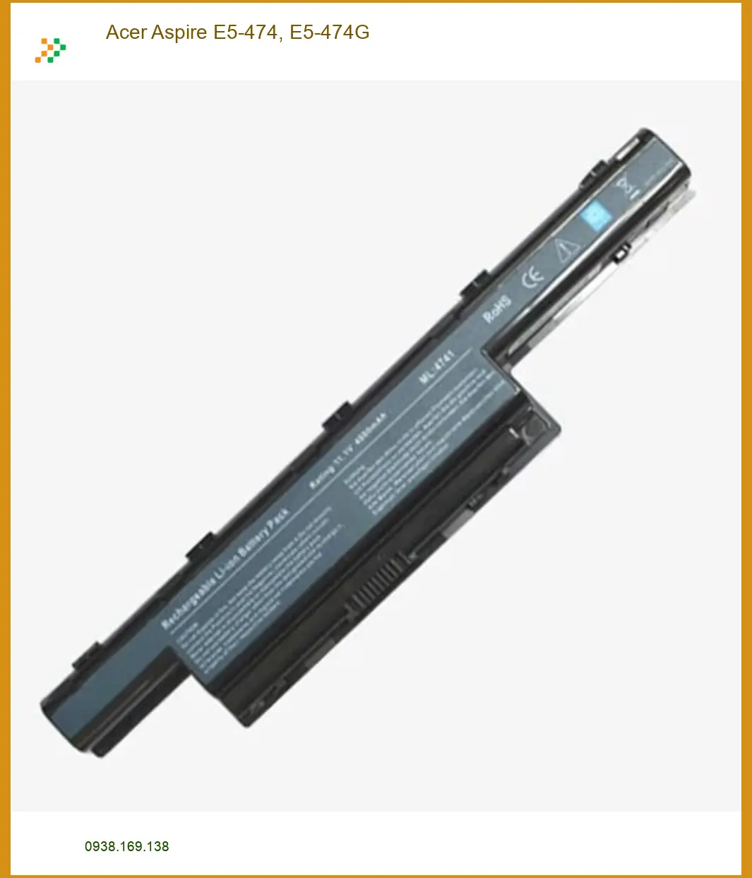 Pin Laptop Acer E5-474, E5-474G - Thay Nhanh TPHCM Giá Rẻ Lấy Liền