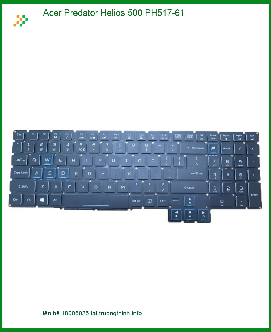 Bàn Phím Laptop Acer Helios 500 – Thay Nhanh Tại Cửa Hàng TPHCM