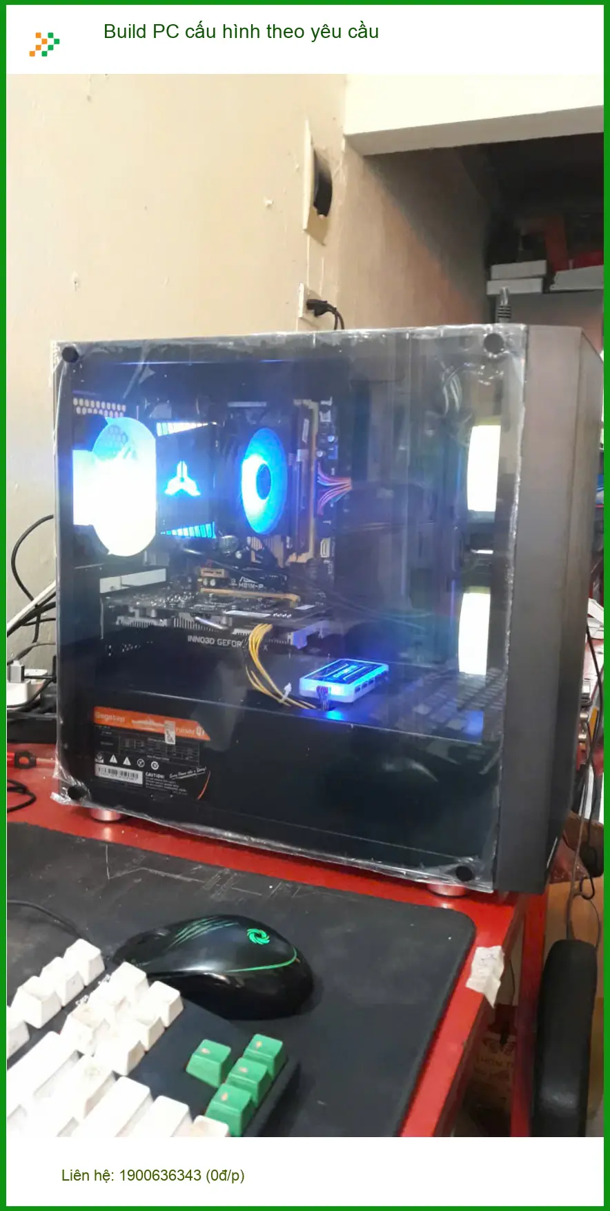 Dịch vụ Build PC cấu hình theo yêu cầu Quận 7 - Anh Dũng kiến trúc sư hài lòng ảnh thực tế 1