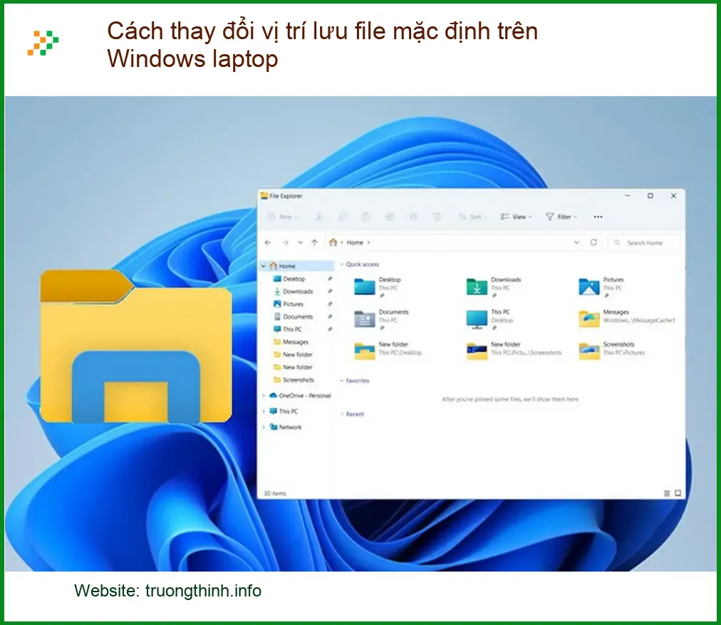 Laptop Cách thay đổi vị trí lưu file mặc định - Tự xử lý tại nhà