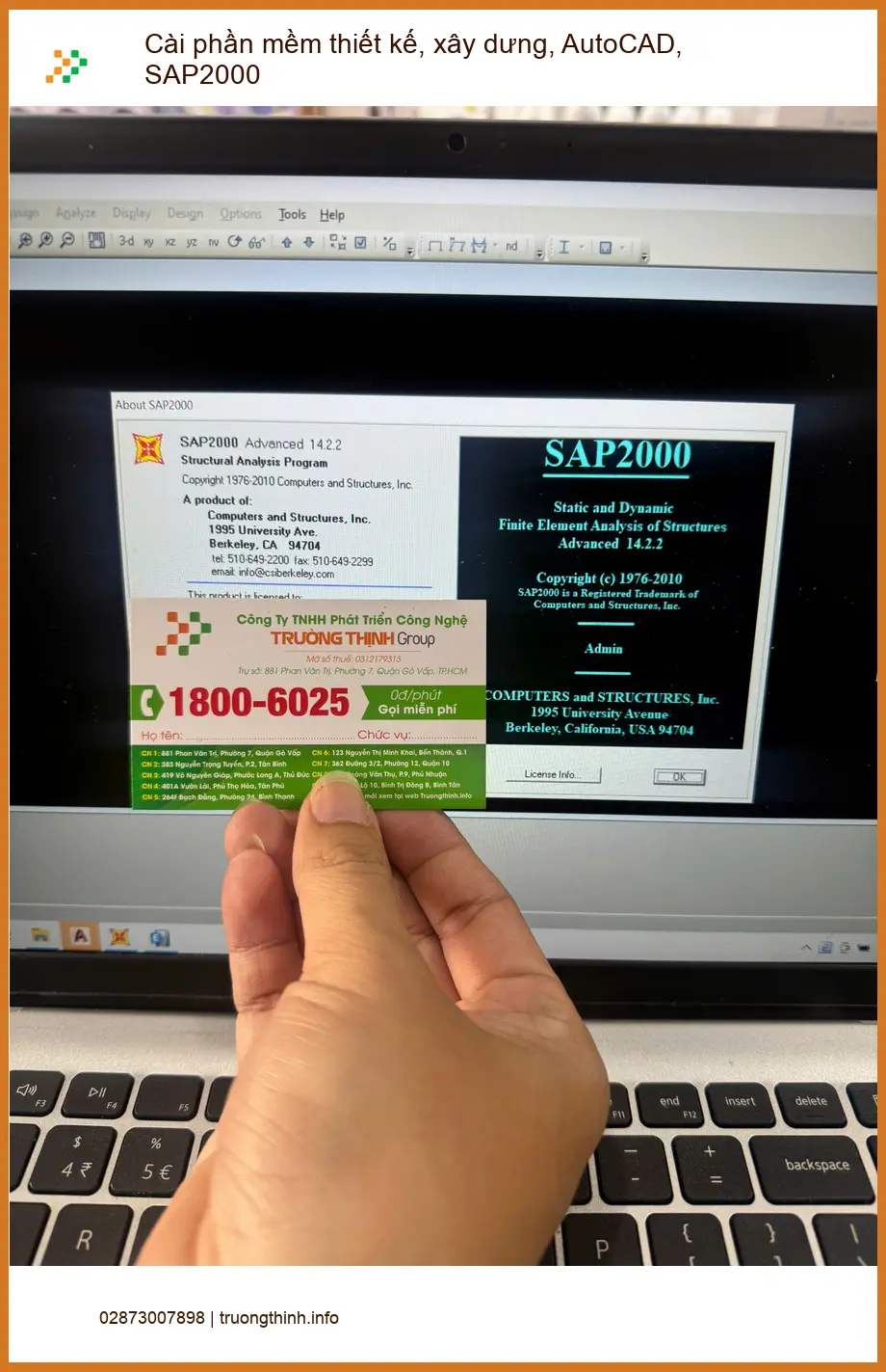 Anh Minh review dịch vụ cài AutoCAD, SAP2000 tại Quận Tân Bình uy tín