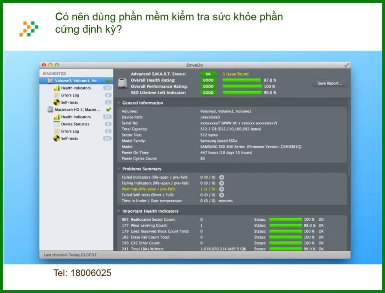 PC Có nên dùng phần mềm kiểm tra sức khỏe cứng định kỳ? - Lời khuyên