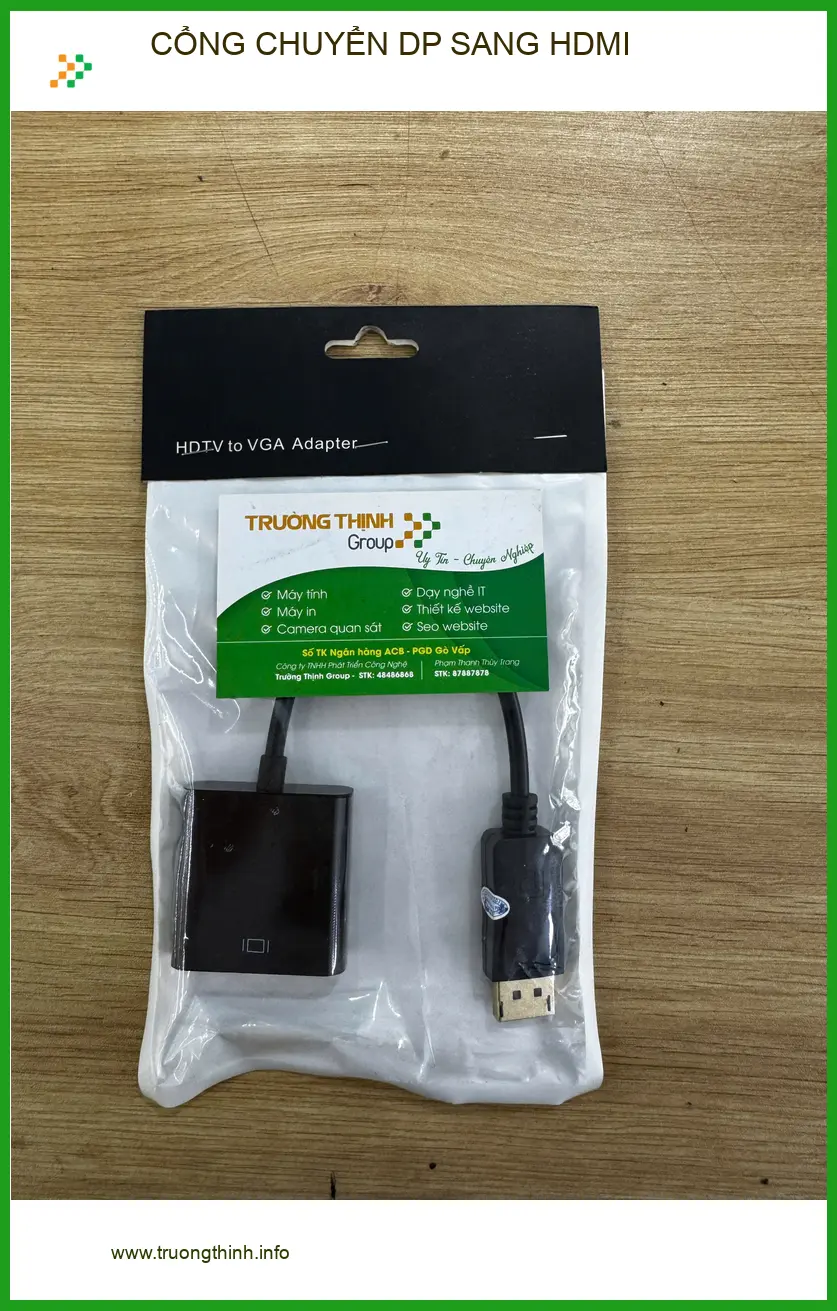 Cô Thảo Quận 10 cần cổng chuyển dp sang hdmi cho văn phòng lấy ngay ảnh thực tế 1