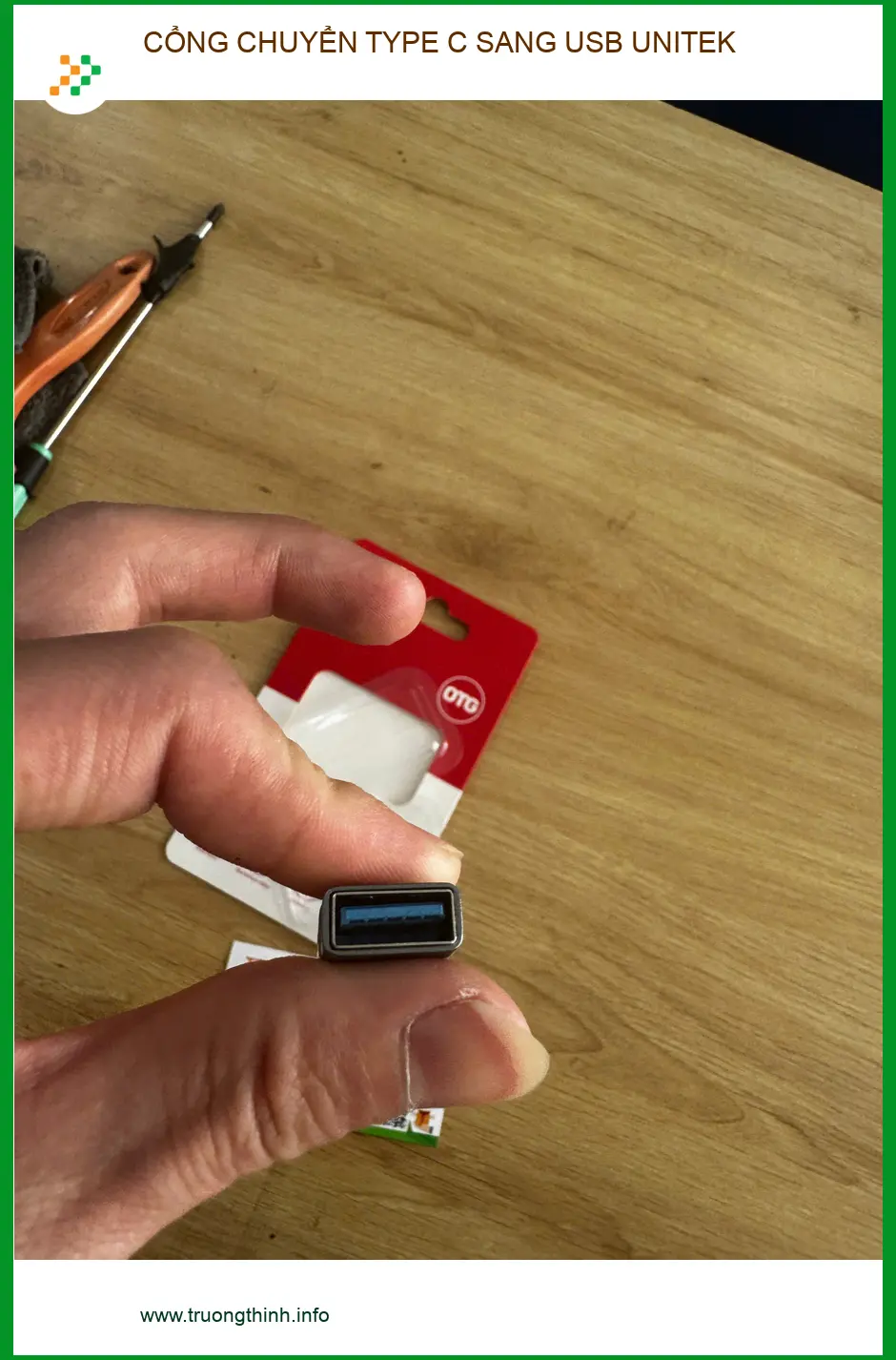 Chị Ngọc chuyên viên thiết kế đồ họa tìm mua Cổng chuyển Type C sang USB Unitek Quận 10 ảnh thực tế 1