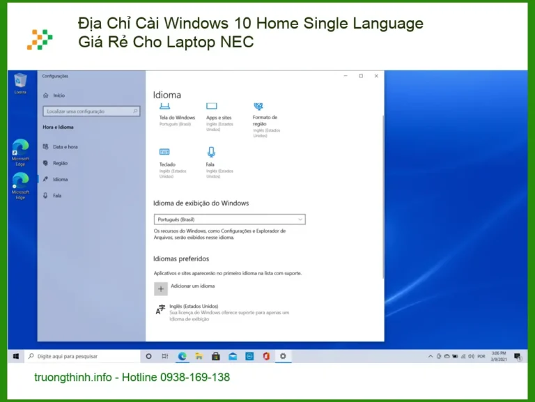 Cài Win 10 Home Single Language Giá Rẻ Laptop NEC - Địa chỉ uy tín TPHCM