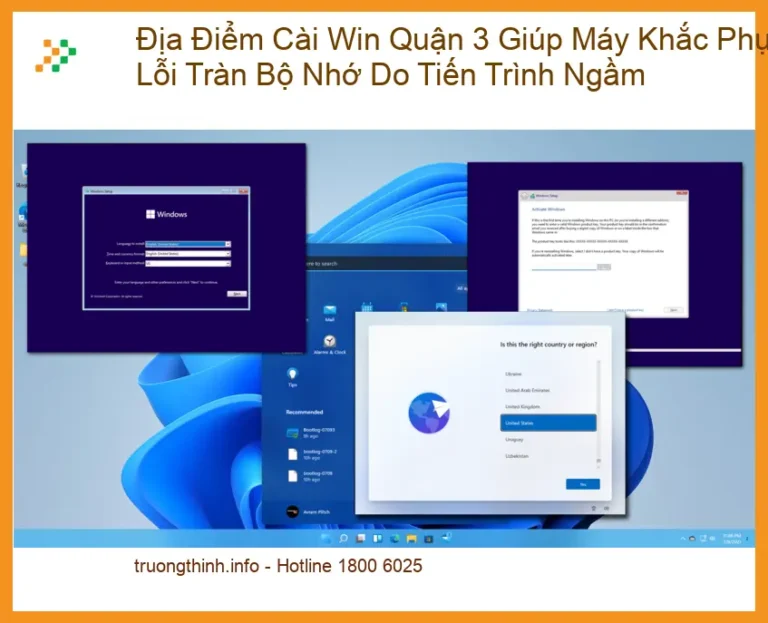 Windows Địa Điểm Cài Win Quận 3 Khắc Phục Lỗi Tràn Bộ Nhớ - Gọi Ngay