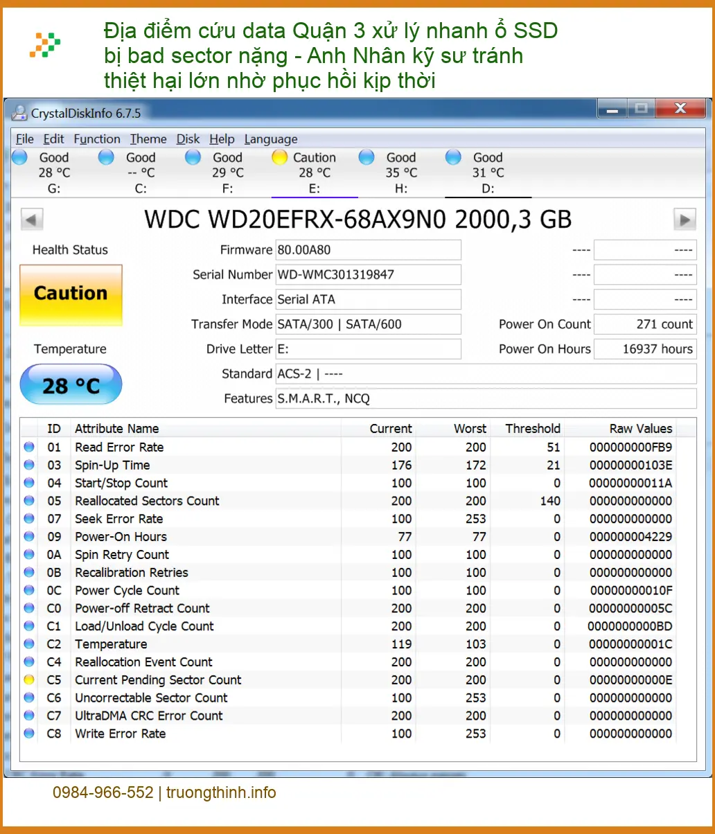 Khôi Phục Dữ Liệu Quận 3 SSD bad sector - Gọi thợ cứu data khẩn cấp