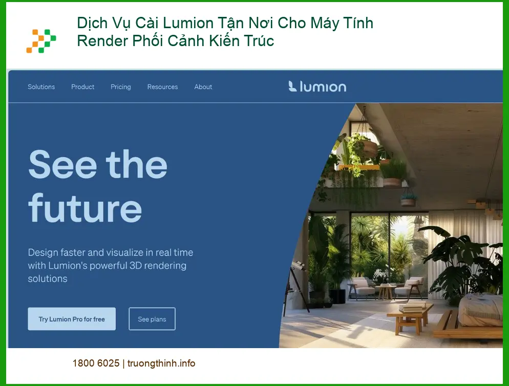 Cài Đặt Máy Tính Dịch Vụ Lumion Tận Nơi - Thợ Render TPHCM