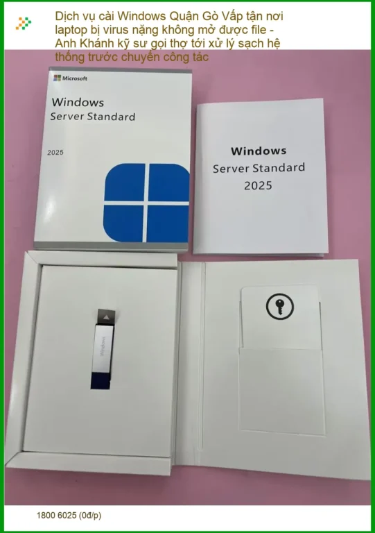 Windows Dịch vụ cài Quận Gò Vấp laptop virus nặng - Gọi thợ xử lý tận nơi