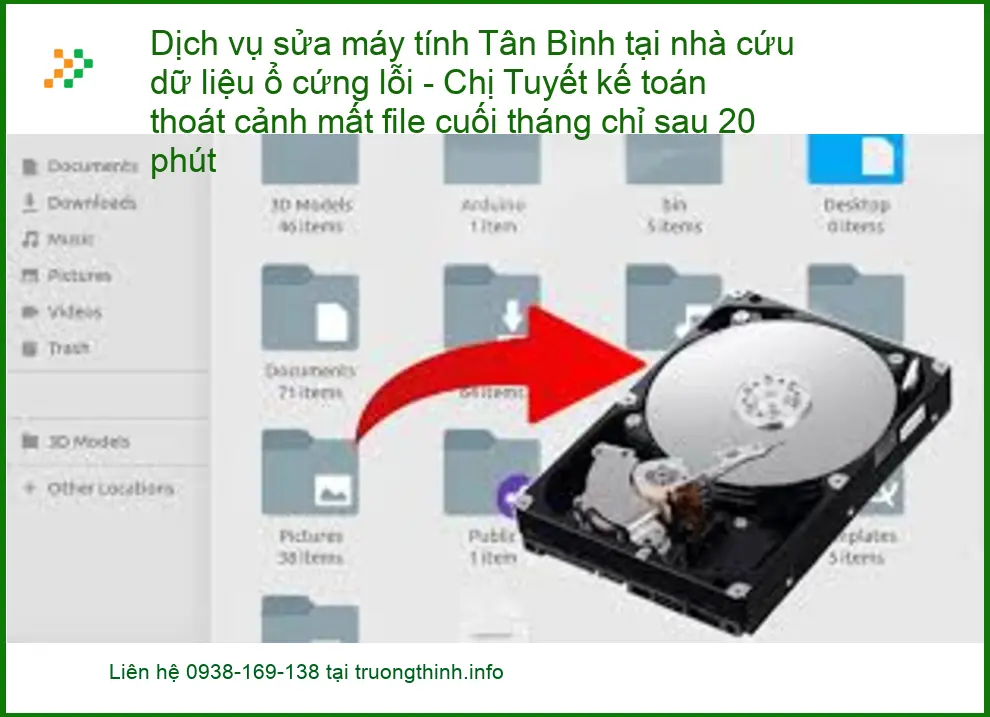 Sửa máy tính Tân Bình cứu dữ liệu ổ cứng lỗi - Khôi phục cấp tốc