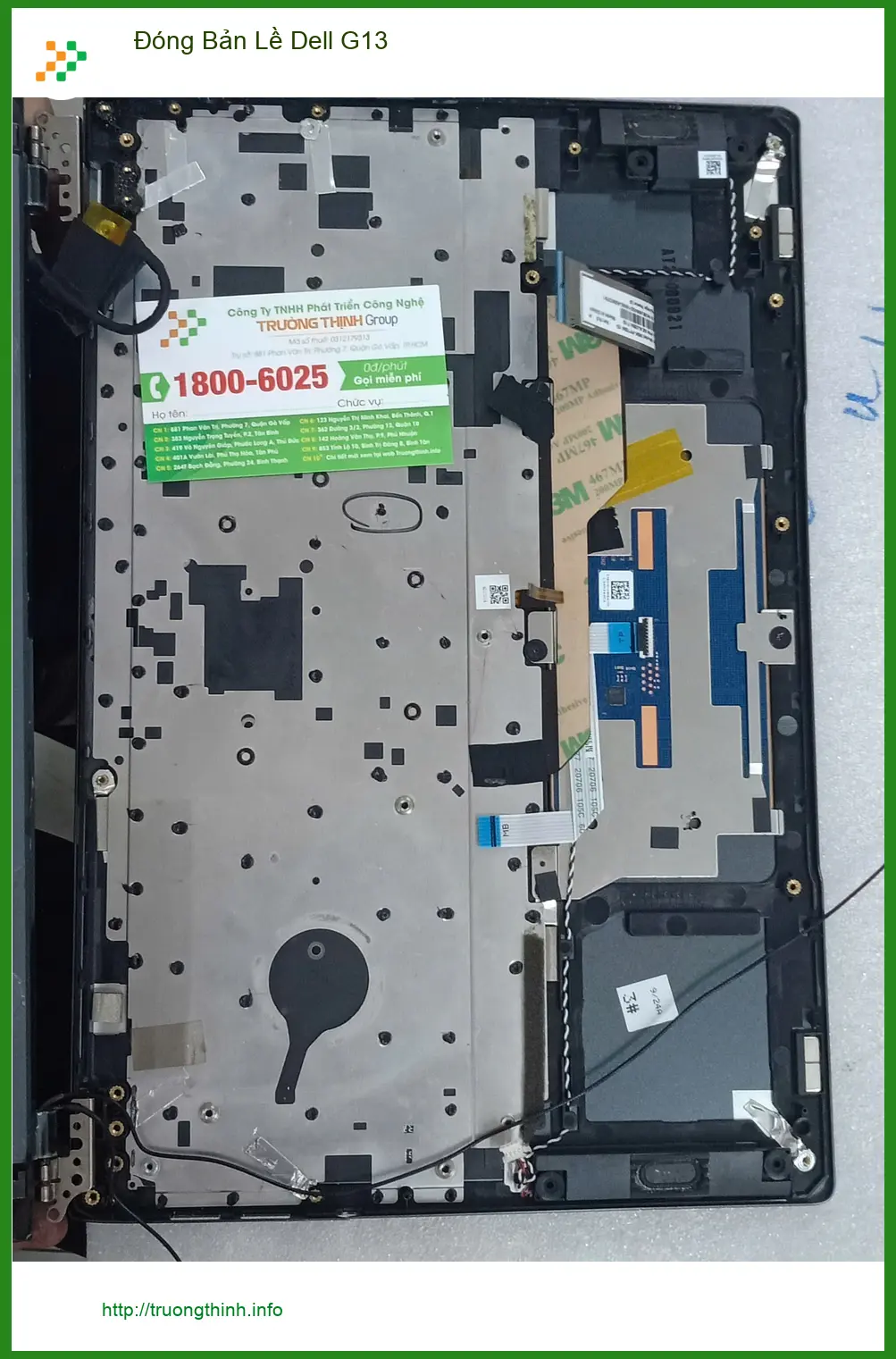 Tiệm Đóng Bản Lề Dell G13 Quận 12 lấy liền - Chị Thuý vội làm rơi ảnh thực tế 1