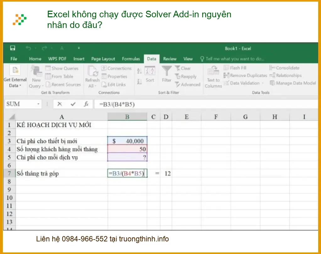 Văn phòng Excel không chạy được Solver Add-in - Trung tâm hỗ trợ kỹ thuật TPHCM
