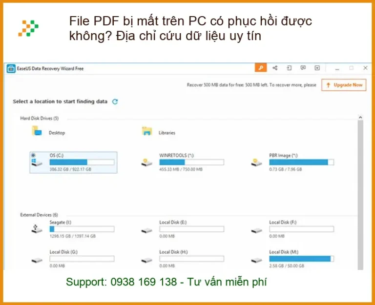 Khôi Phục Dữ Liệu File PDF bị mất trên PC - Trung Tâm Cứu Dữ Liệu Uy Tín