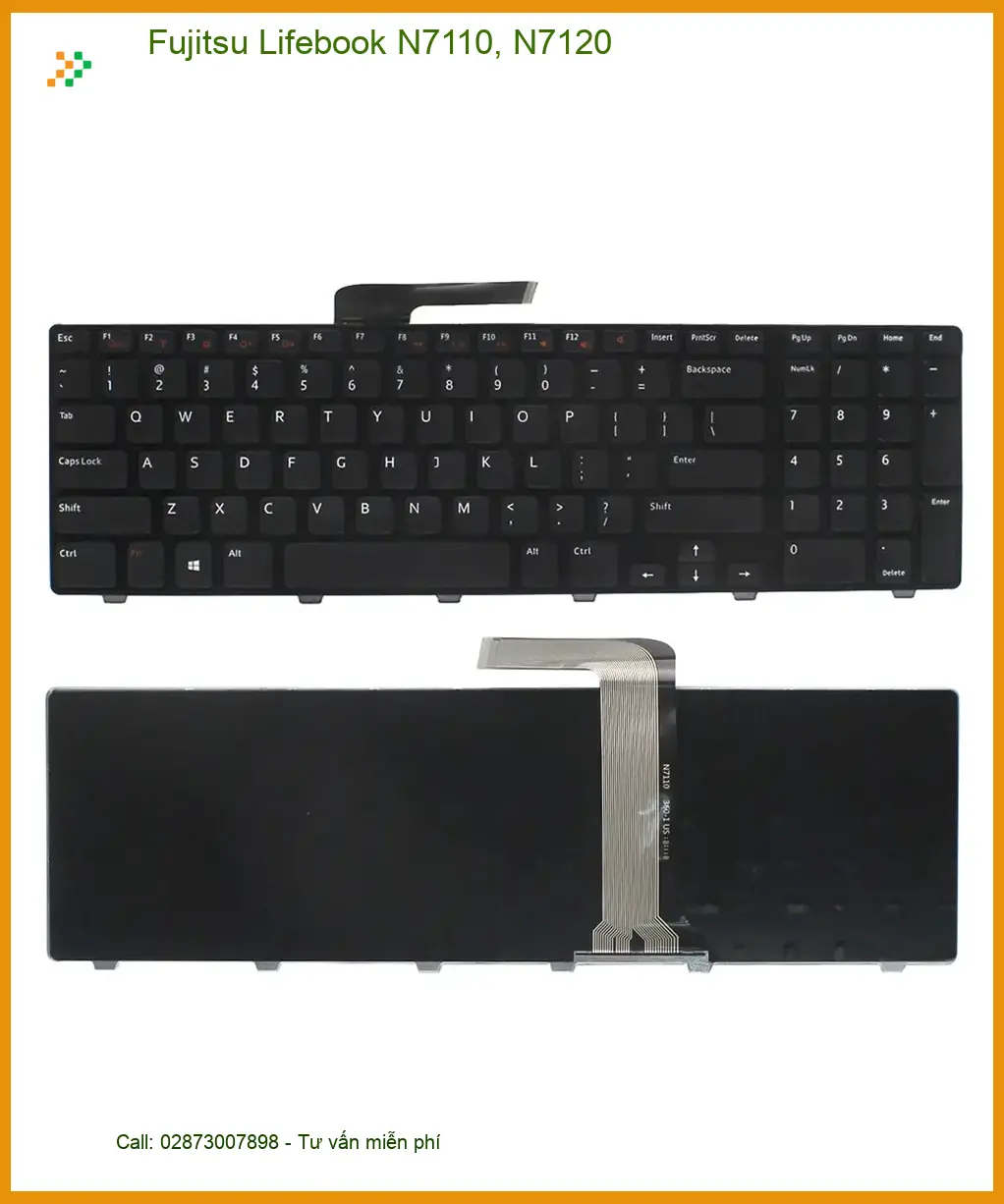 Bàn Phím Laptop Fujitsu N7110, N7120 - Thay Nhanh TPHCM | Giá Rẻ Uy Tín