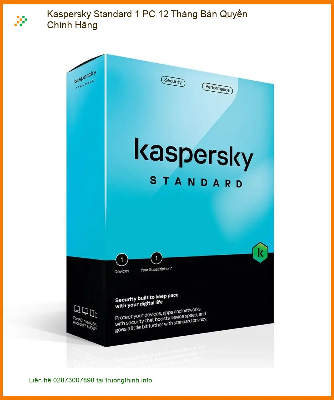 Phần mềm diệt virus Kaspersky Standard - Mua Ngay TPHCM | Cài Đặt Tận Nơi