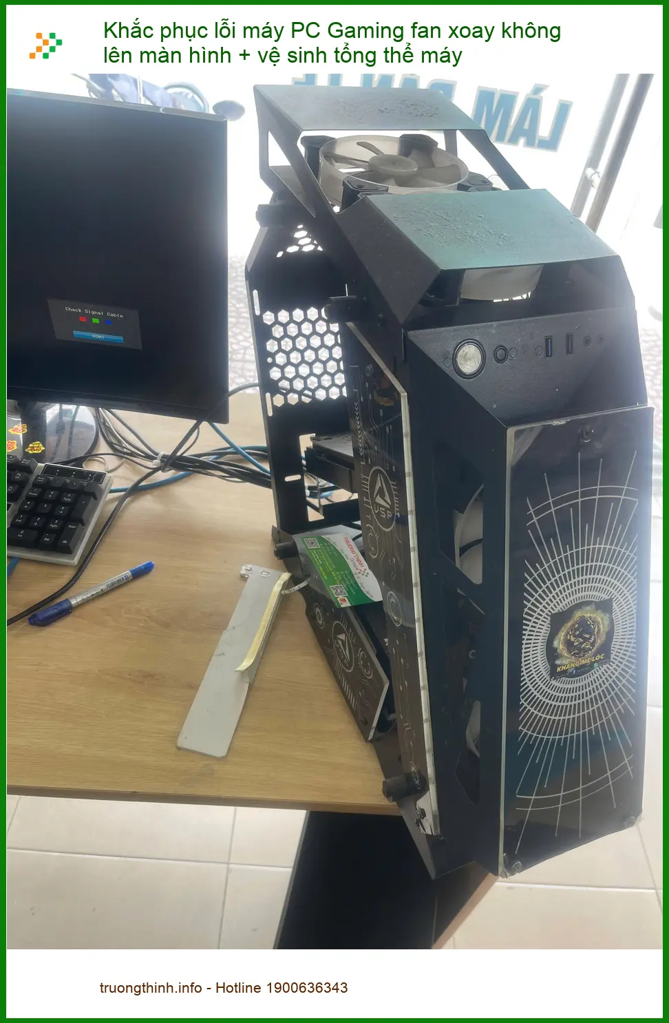Anh Khải - Khắc phục PC Gaming không lên màn hình, vệ sinh tổng thể Phú Nhuận