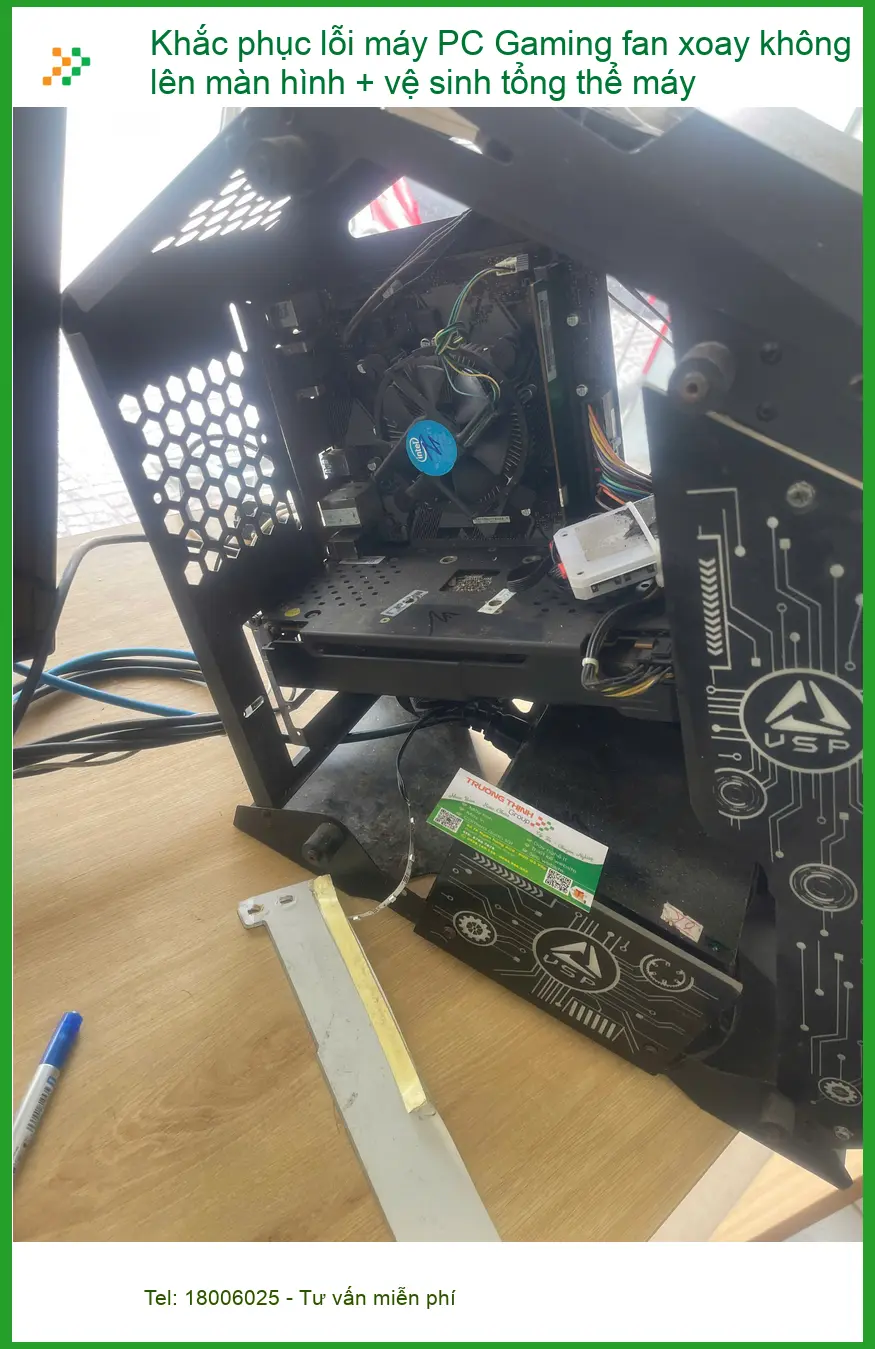 Anh Khải - Khắc phục PC Gaming không lên màn hình, vệ sinh tổng thể Phú Nhuận ảnh thực tế 1