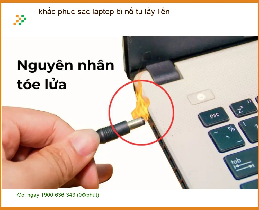 Sửa Laptop khắc phục sạc laptop bị nổ tụ - Trung tâm lấy liền TPHCM