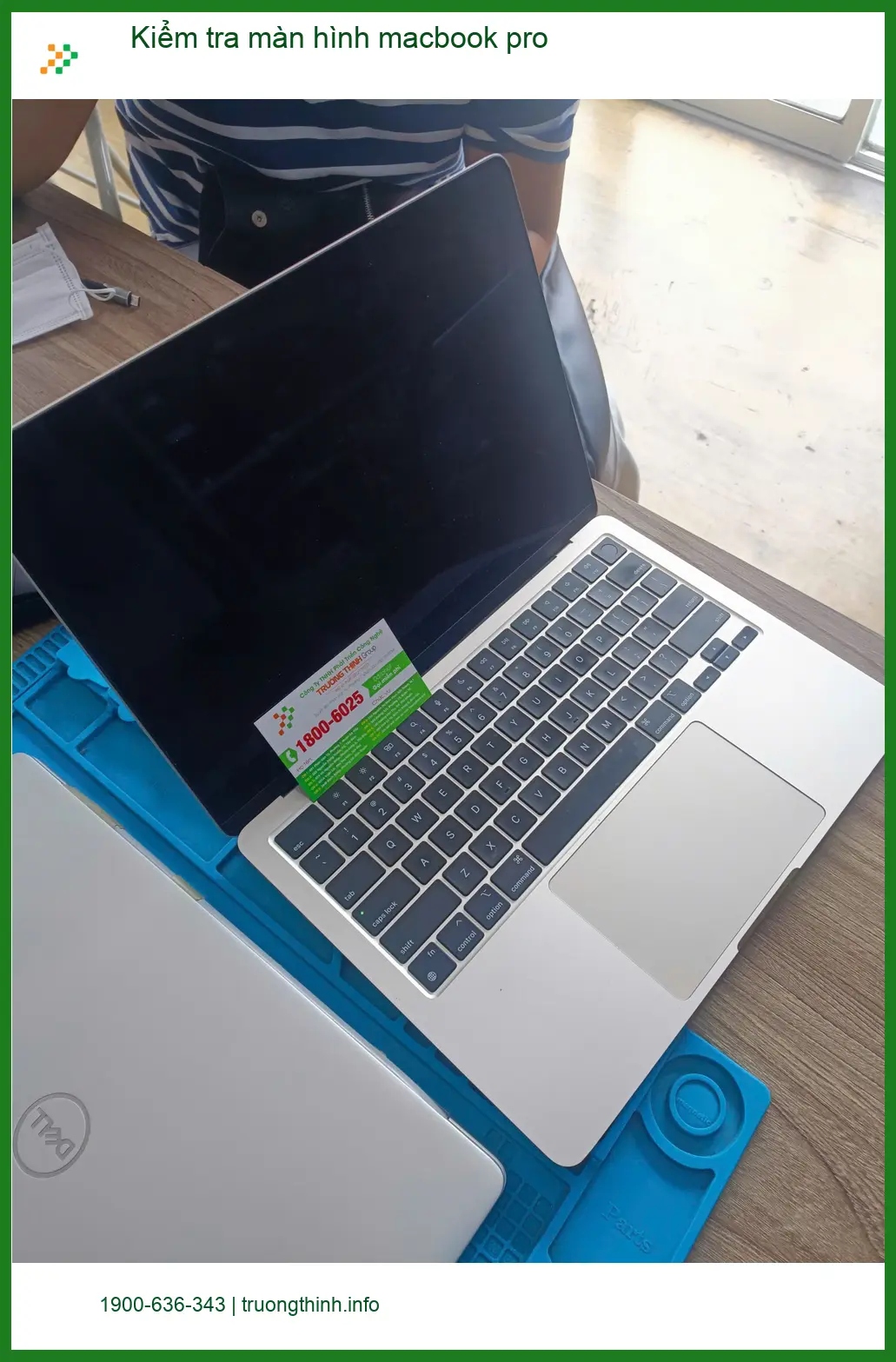 Dịch vụ kiểm tra màn hình macbook pro Quận Tân Phú - Chị Hà thiết kế đồ họa ảnh thực tế 1