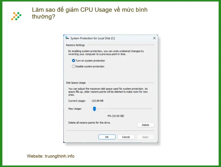 PC Làm sao để giảm CPU Usage cao? - Cách tự xử lý tại nhà