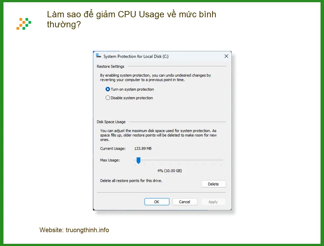 PC Làm sao để giảm CPU Usage cao? - Cách tự xử lý tại nhà