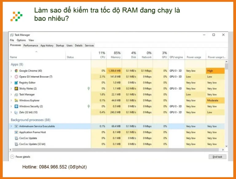PC Làm sao để kiểm tra tốc độ RAM đang chạy - Cách tự xử lý tại nhà