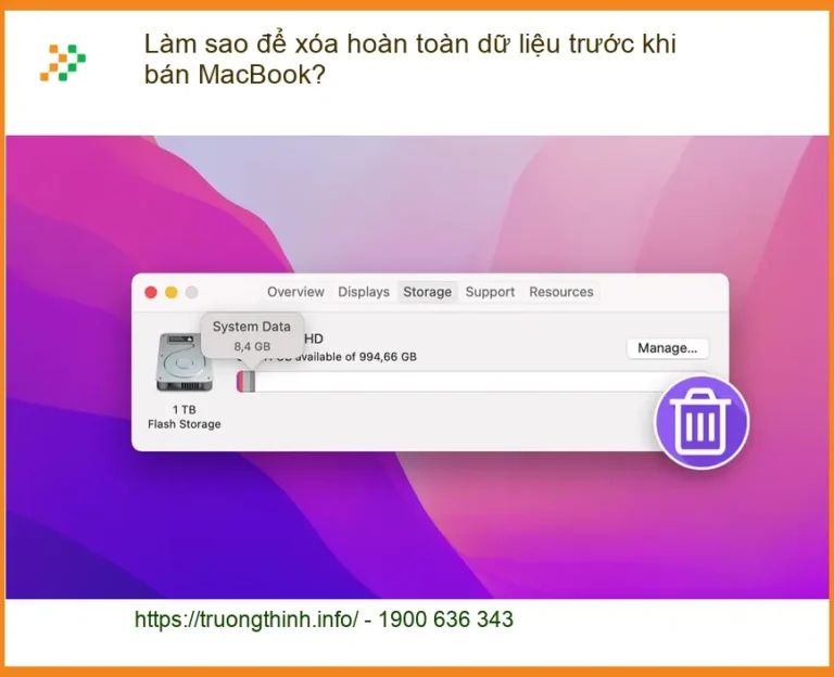 Macbook Làm sao để xóa dữ liệu trước khi bán - Cách tự xử lý tại nhà