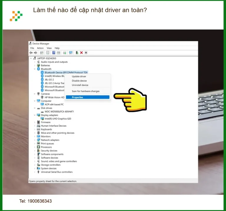 PC Làm thế nào để cập nhật driver an toàn - Tư vấn chuyên gia kỹ thuật