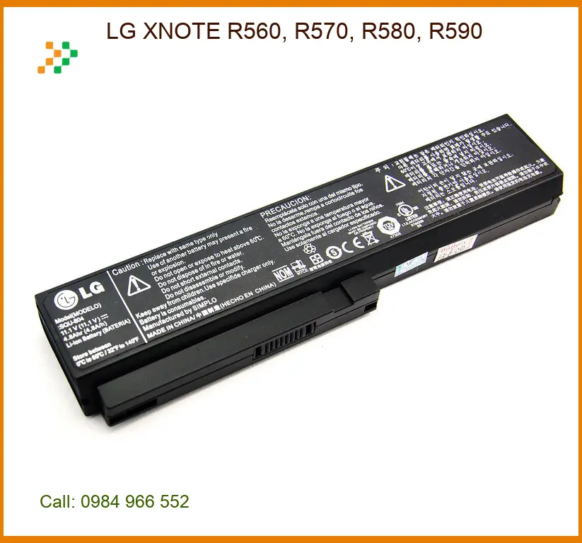Pin Laptop LG XNOTE R560, R570, R580, R590 - Thay Liền TPHCM