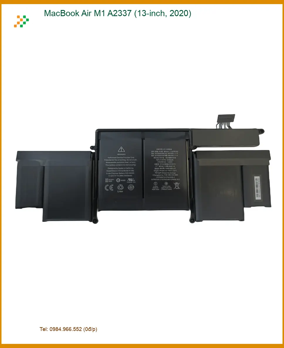 Pin Laptop APPLE MacBook Air M1 A2337 13 inch – Thay Nhanh Tại TPHCM